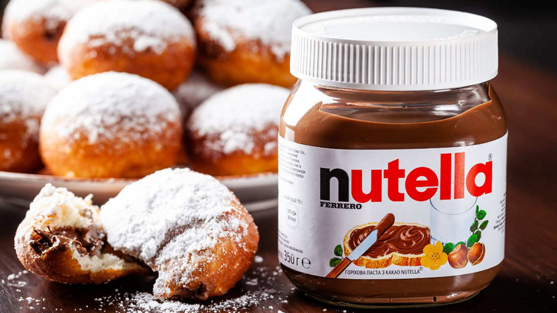 Пример дизайна баночек компании Nutella