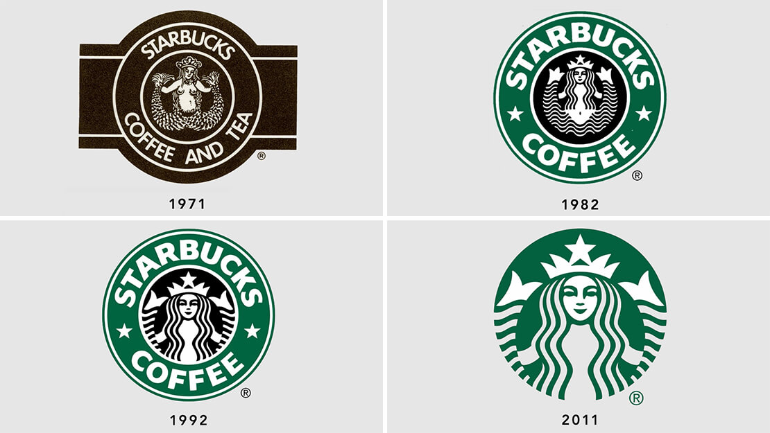 Как менялся логотип Starbucks